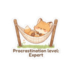 Sticker - Zaki 'Procrastination Level: Expert' - From Slowly Productive Bundle