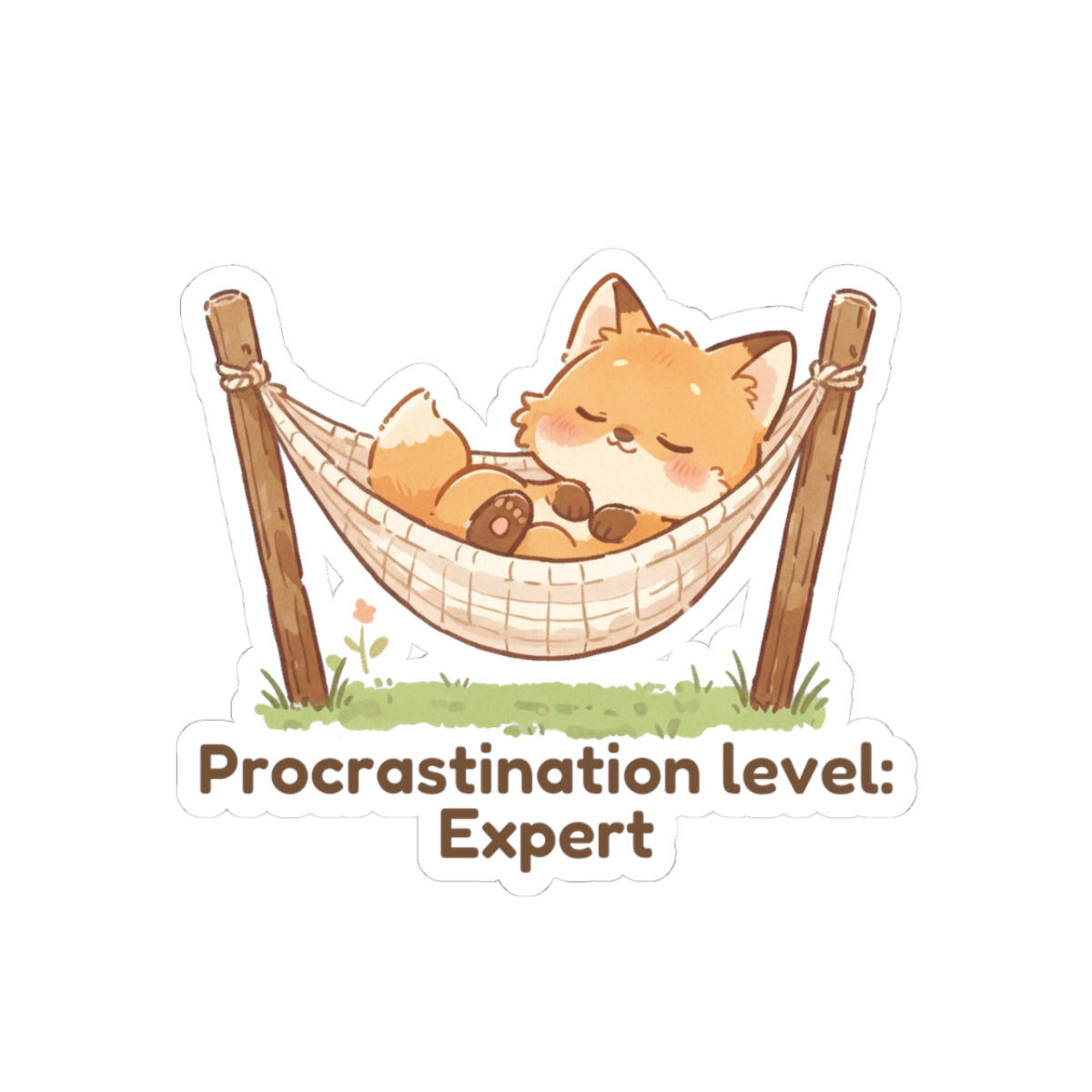 Sticker - Zaki 'Procrastination Level: Expert' - From Slowly Productive Bundle