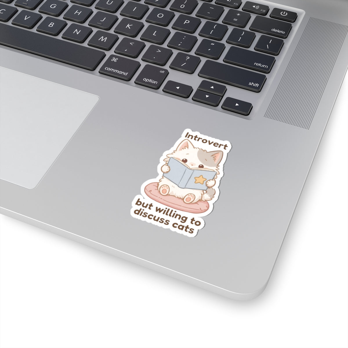Sticker - Mishi 'Introvert but willing to discuss cats' - From Introvert Club Bundle (Mishi Edition)