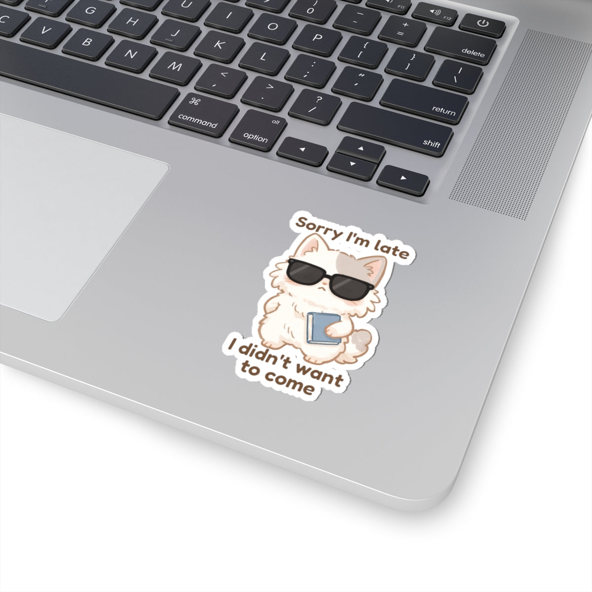 Sticker - Mishi 'Sorry I'm Late, I Didn't Want to Come' - From Introvert Club Bundle (Mishi Edition)