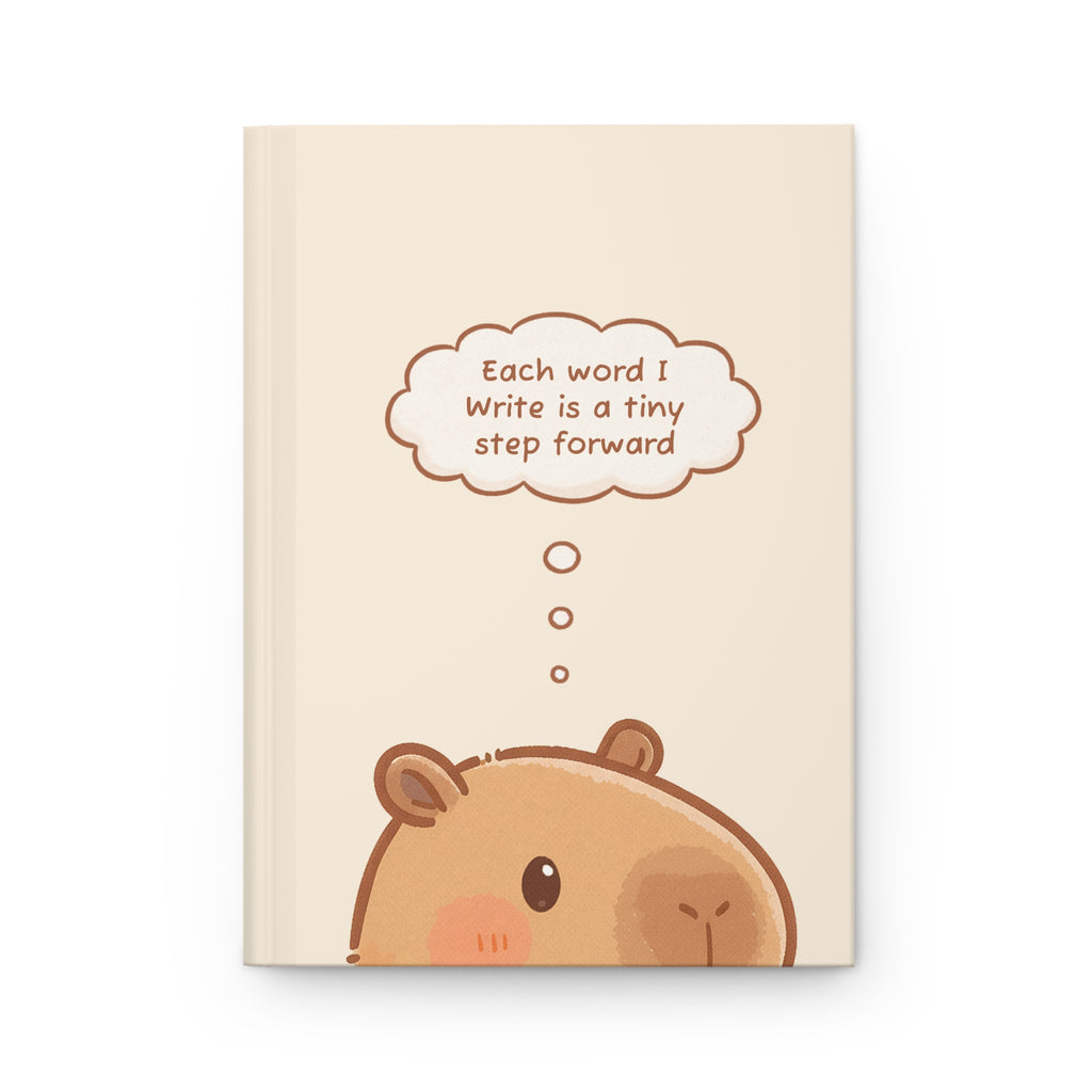 Hardcover Journal - Capi 'Each word I write is a tiny step forward'