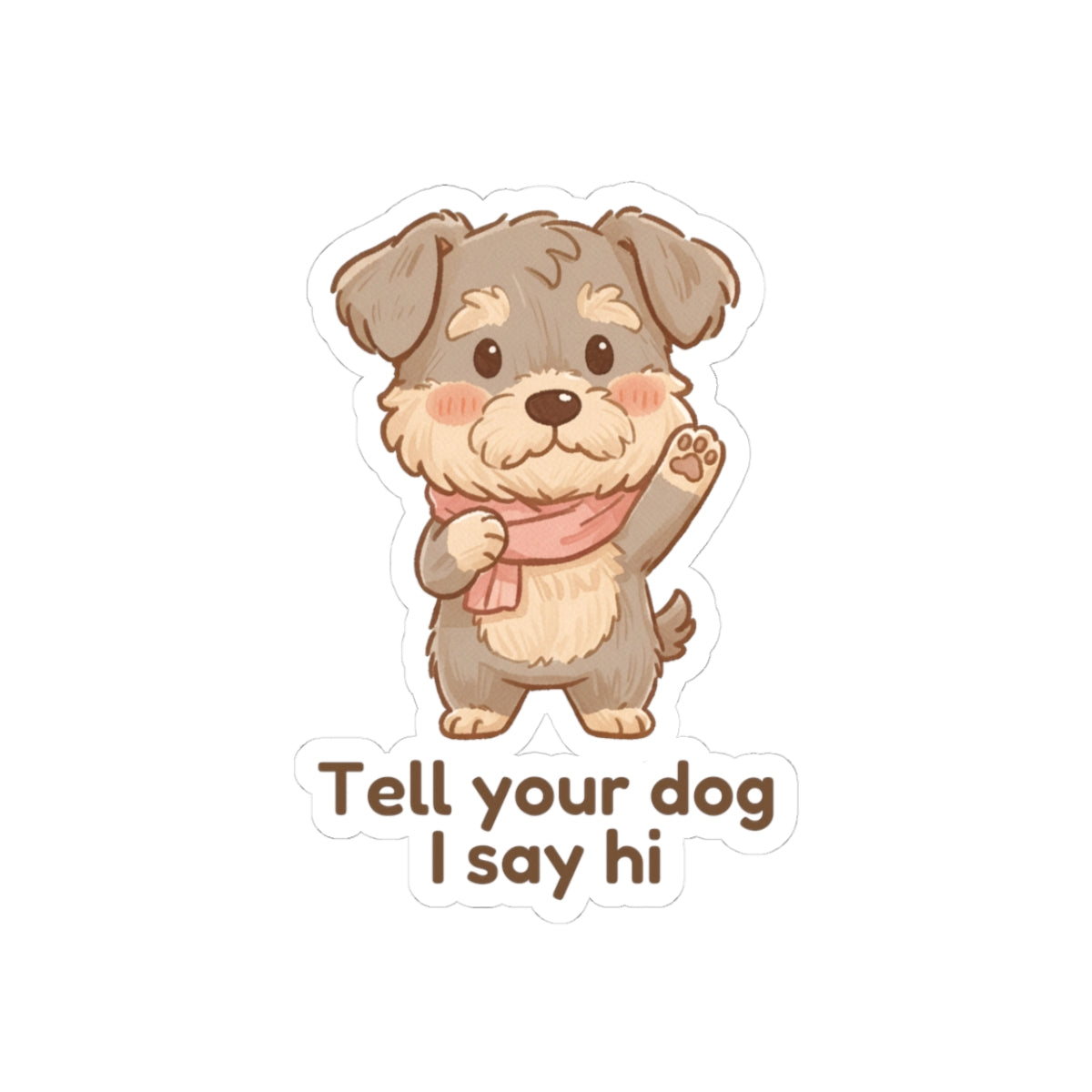 Sticker - Inu 'Tell Your Dog I Say Hi' - From Pet Diaries Bundle