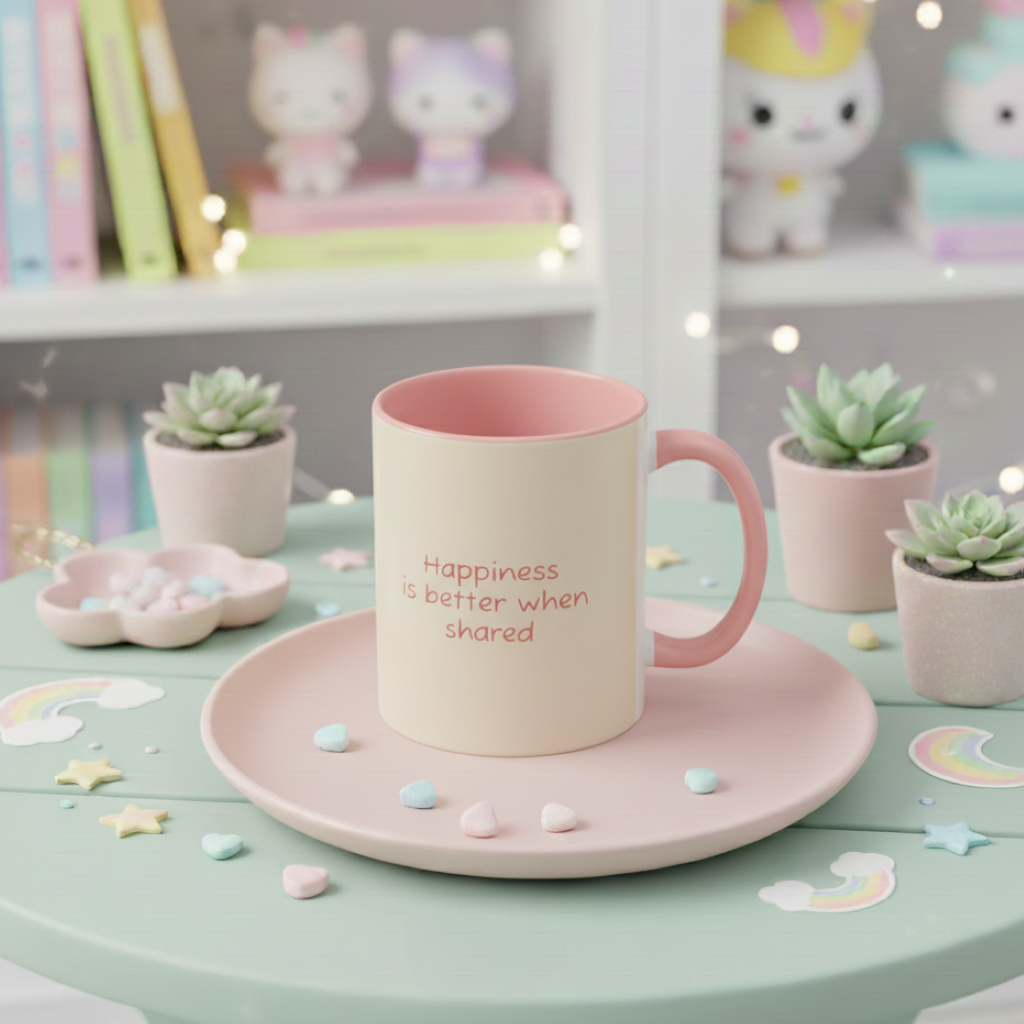 Coffee Mug - 'Happiness is better when shared'