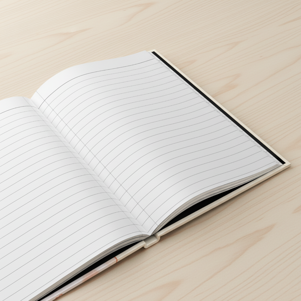 Hardcover Journal - PonPon with a cookie