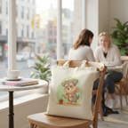 Tote Bag - Inu watering a plant