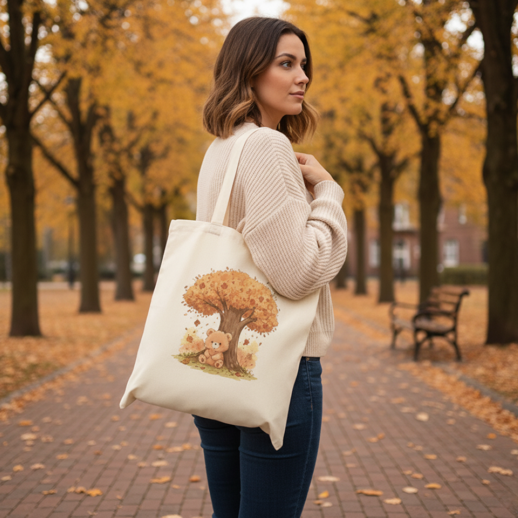 Tote Bag - Kumo resting under a tree