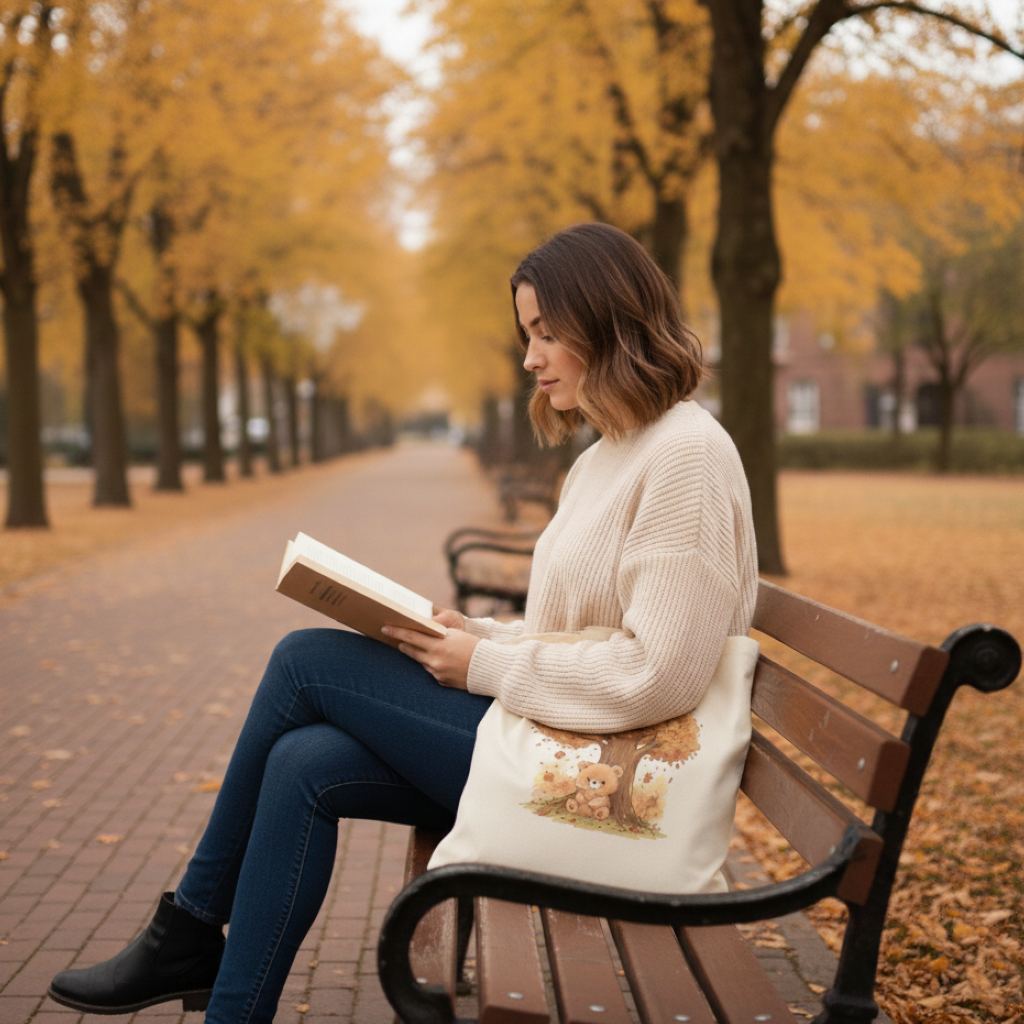 Tote Bag - Kumo resting under a tree
