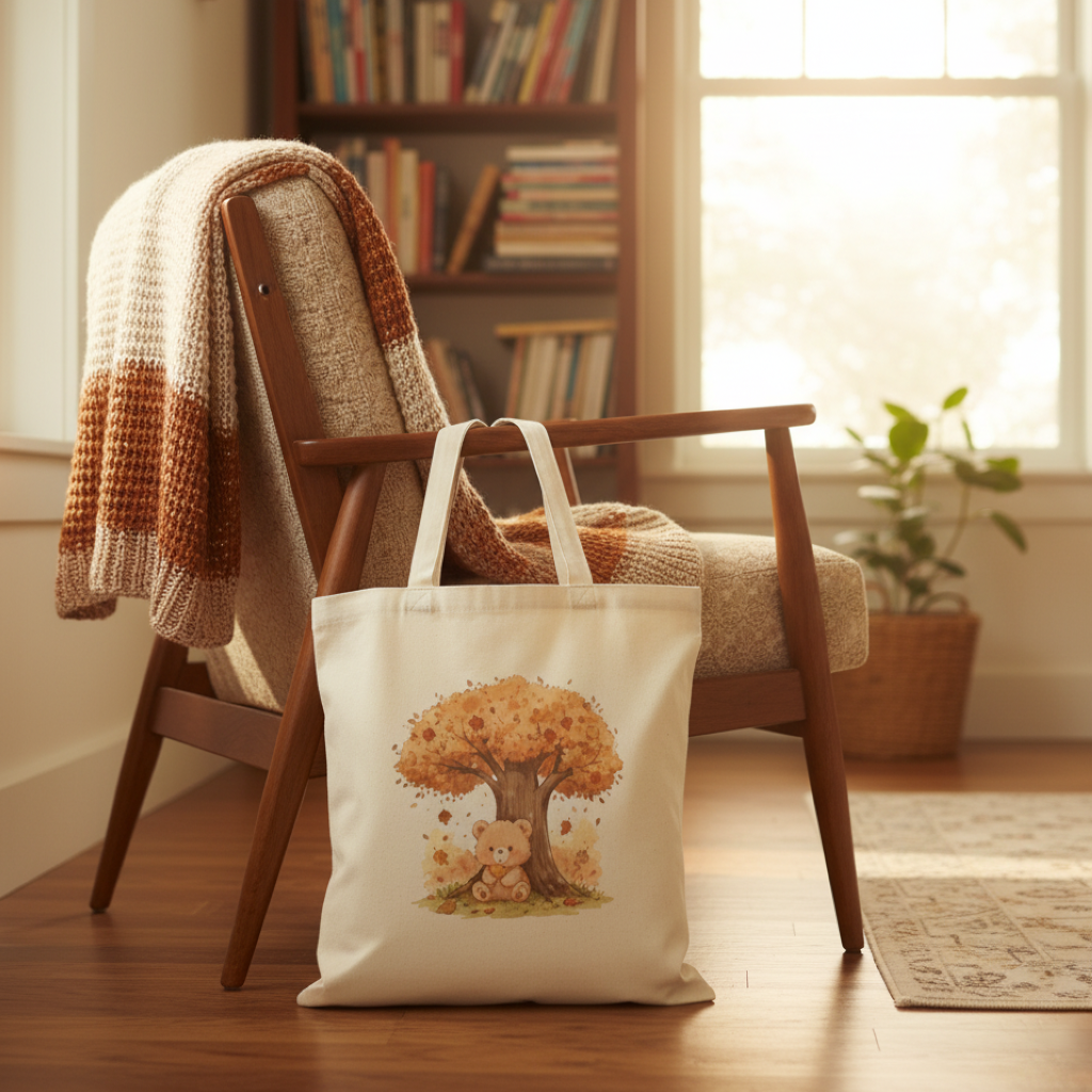 Tote Bag - Kumo resting under a tree