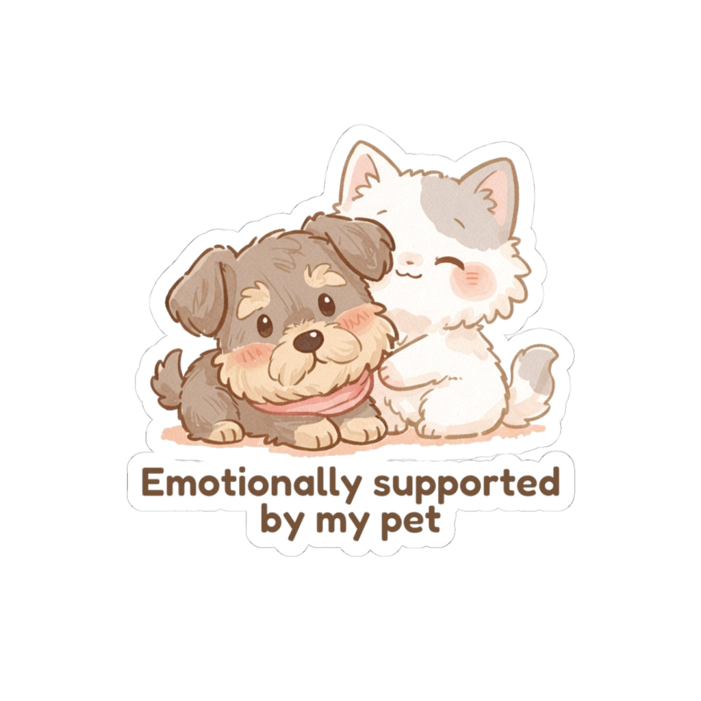 Sticker - Inu & Mishi 'Emotionally Supported By My Pet' - From Pet Diaries Bundle