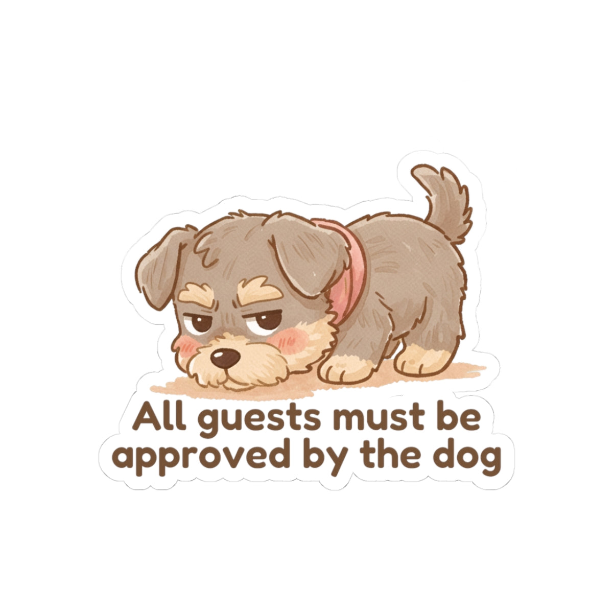 Sticker - Inu 'All Guests Must be Approved by the Dog' - From Pet Diaries Bundle