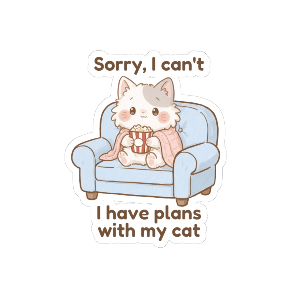 Sticker - Mishi 'Sorry, I Can't. I Have Plans With My Cat' - From Pet Diaries Bundle