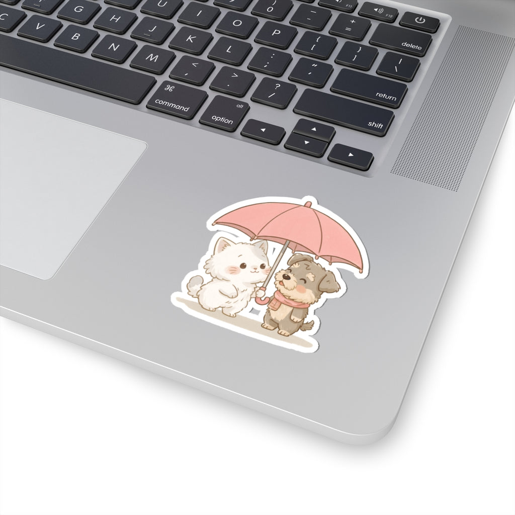 Sticker - Inu & Mishi sharing an umbrella - From Pocket Stories Bundle